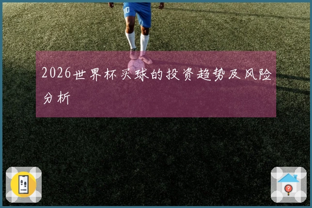 2026世界杯买球的投资趋势及风险分析